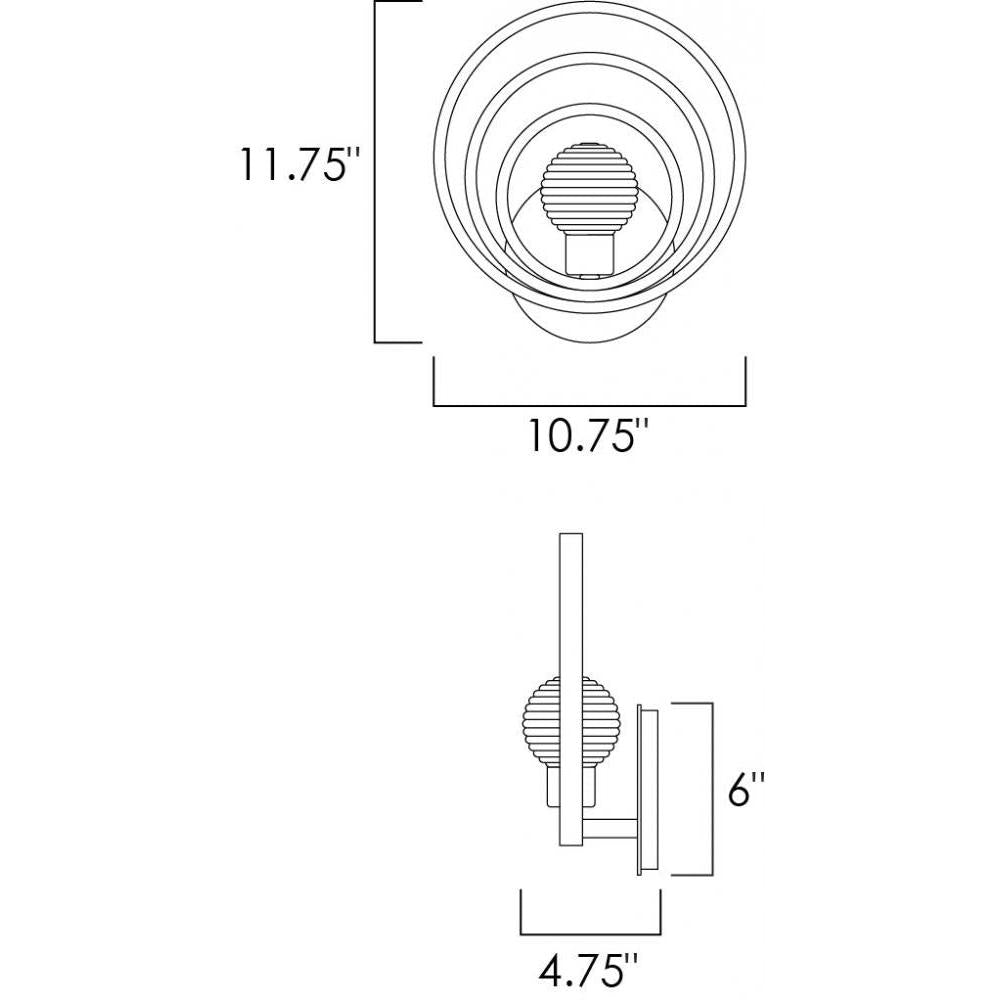 Studio M FREQUENCY SM23631CRGL Sconce Traditional - Gold Leaf