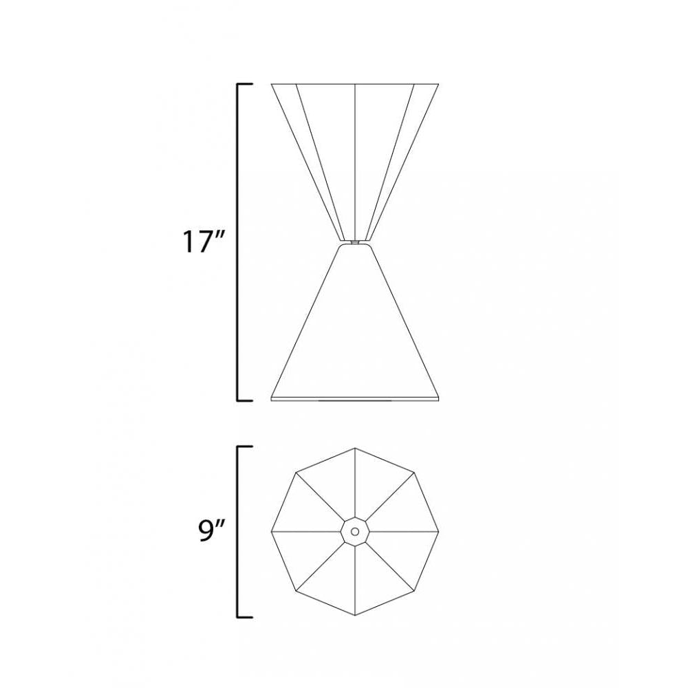 Studio M HOURGLASS SM2441RGBK Lamp Traditional - Rose Gold And Black