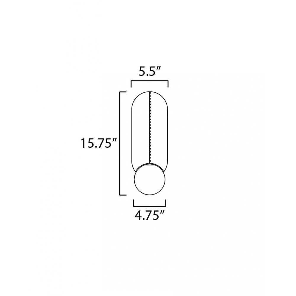 Studio M STITCHED SM24601BBZ Sconce Traditional - Brushed Bronze