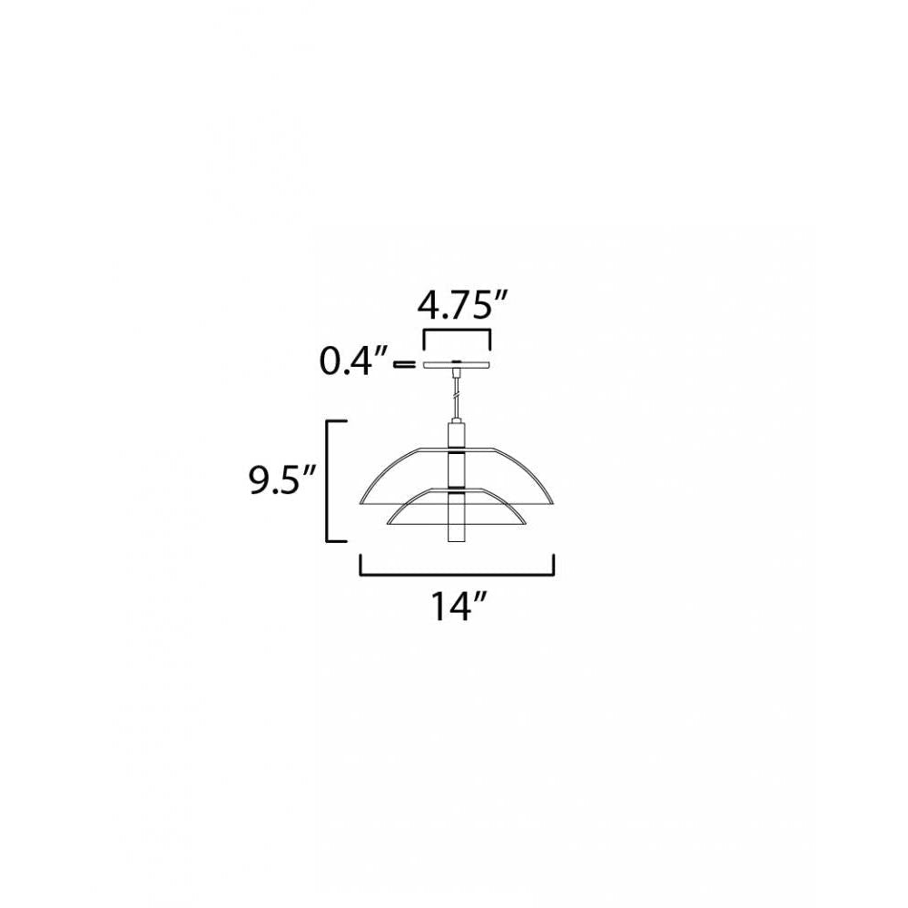 Studio M ARYA SM24701CLBC Pendant Traditional - Black Chrome