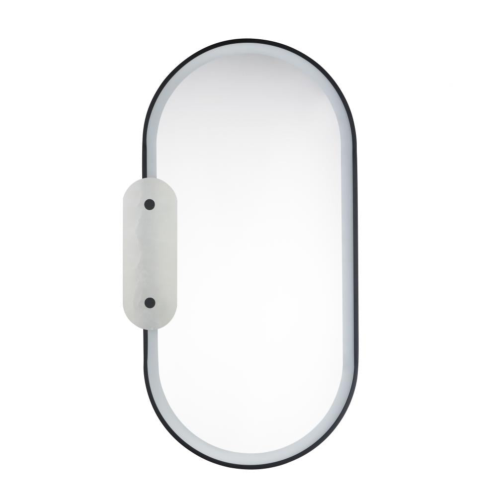 Studio M STONEWALL SM24800WABK Oval Lighted Mirror Traditional - Black