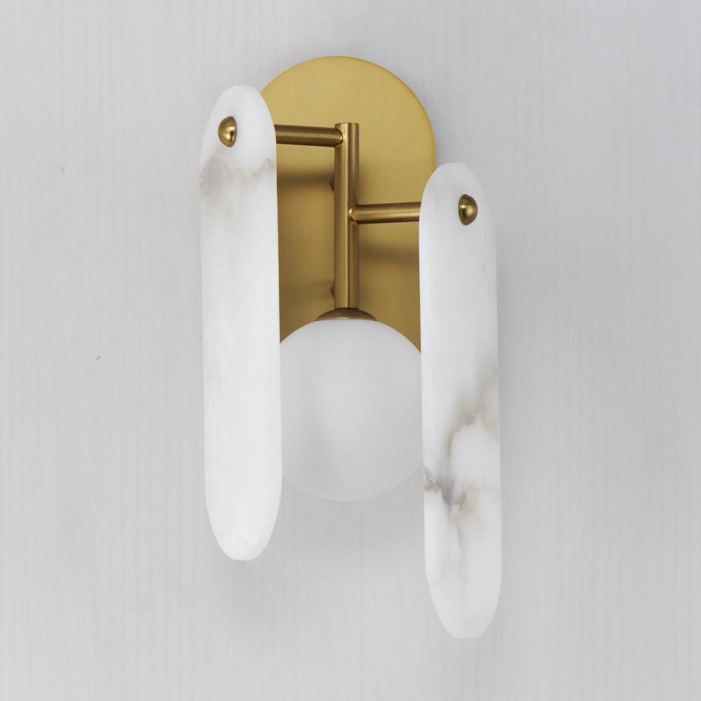 Studio M MEGALITH - STONE SM24810WANAB Sconce - Natural Aged Brass