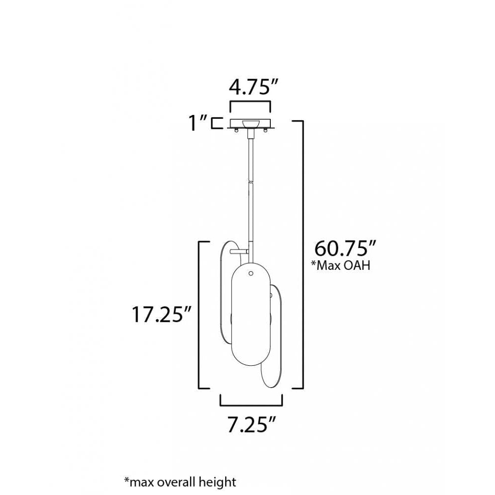 Studio M MEGALITH - STONE SM24811VSBBZ Pendant Traditional - Brushed Bronze