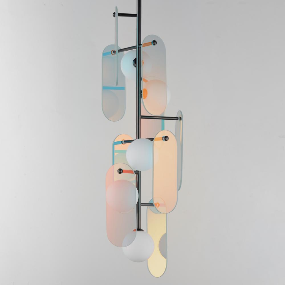 Studio M MEGALITH - GLASS SM24827DCGM Pendant - Gunmetal