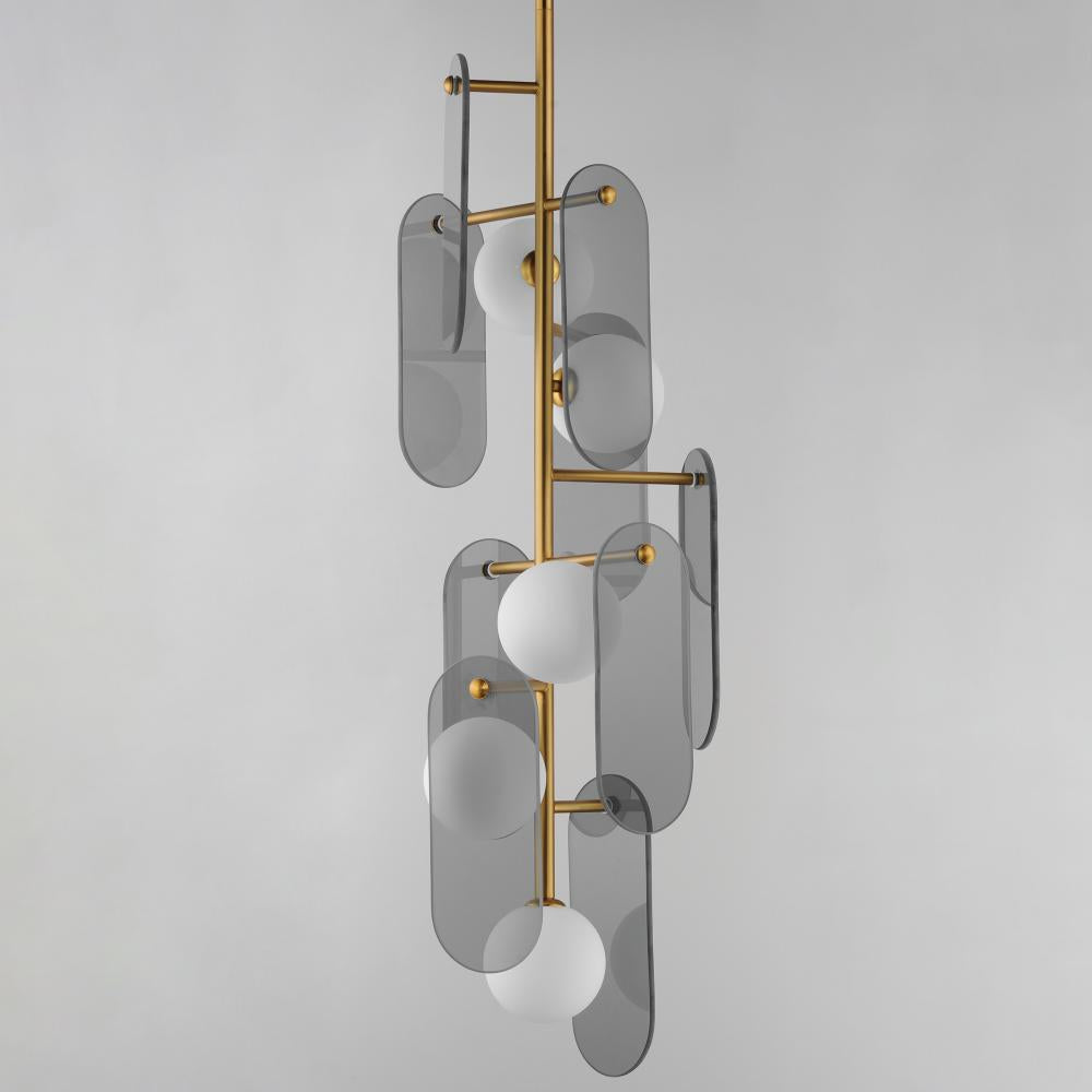 Studio M MEGALITH - GLASS SM24827MSKNAB Pendant - Natural Aged Brass