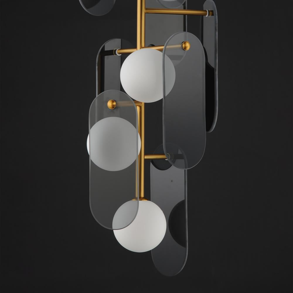 Studio M MEGALITH - GLASS SM24827MSKNAB Pendant - Natural Aged Brass