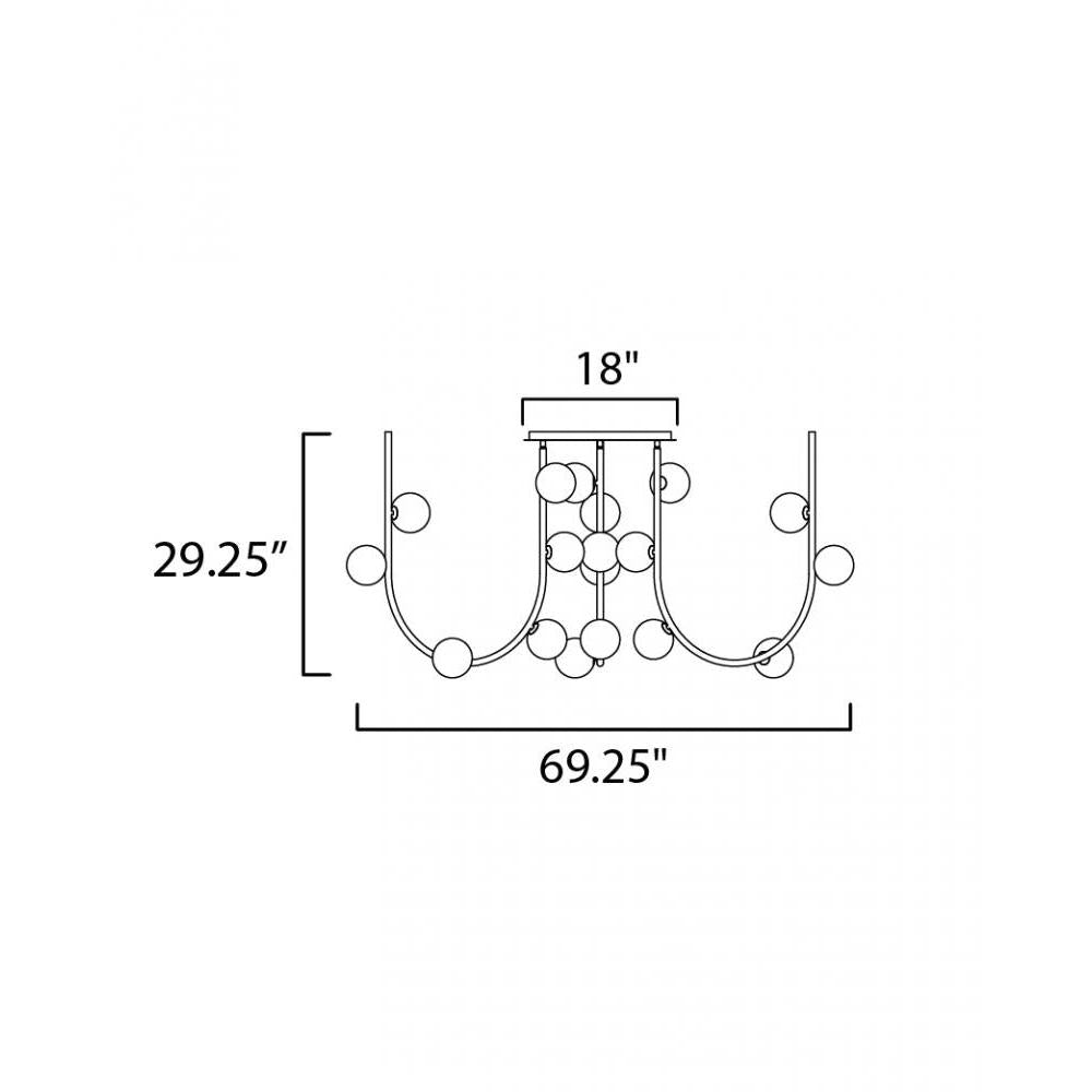Studio M CONTOUR MTO SM24963SB Chandelier - Stratton Blue