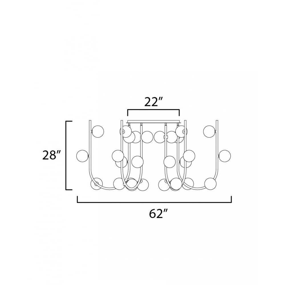 Studio M CONTOUR MTO SM24966TP Chandelier Traditional - Taupe